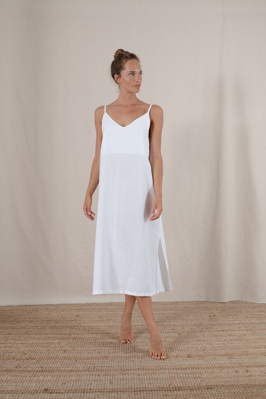 linen beach dress
